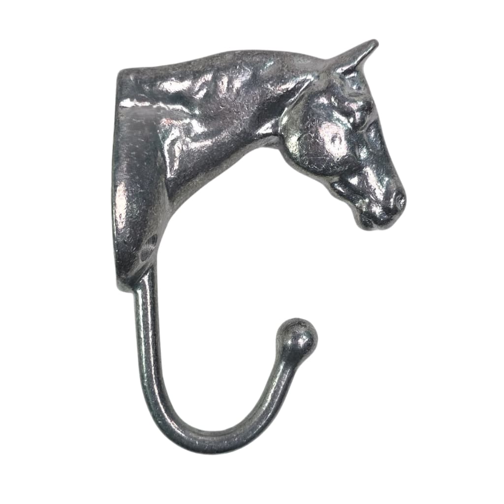 Cabideiro Cabeça De Cavalo Em Alumínio Kit Bucha E Parafuso (Alumínio)