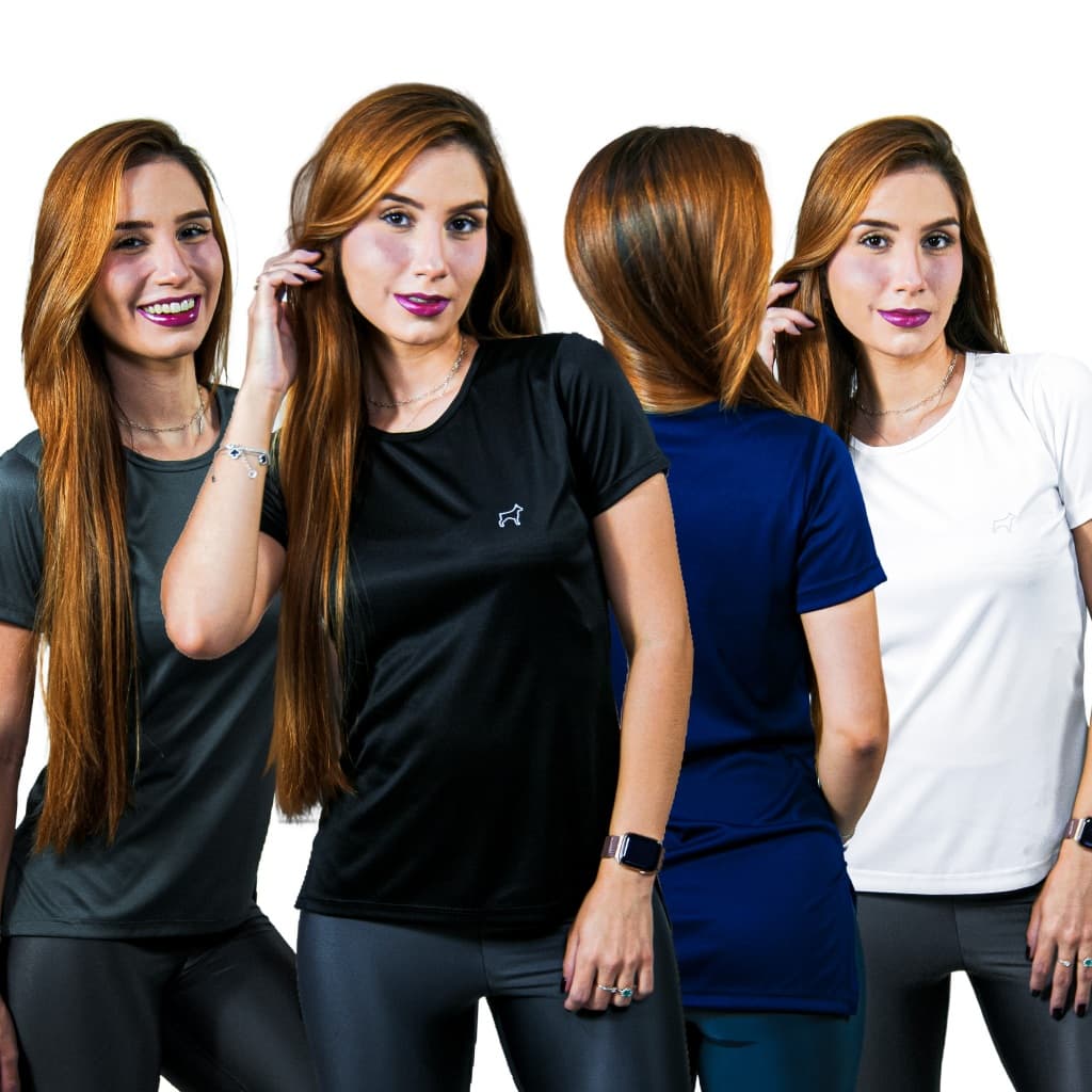 Kit 4 Blusa Tapa Bumbum Dry Fit Academia Treino Esportes