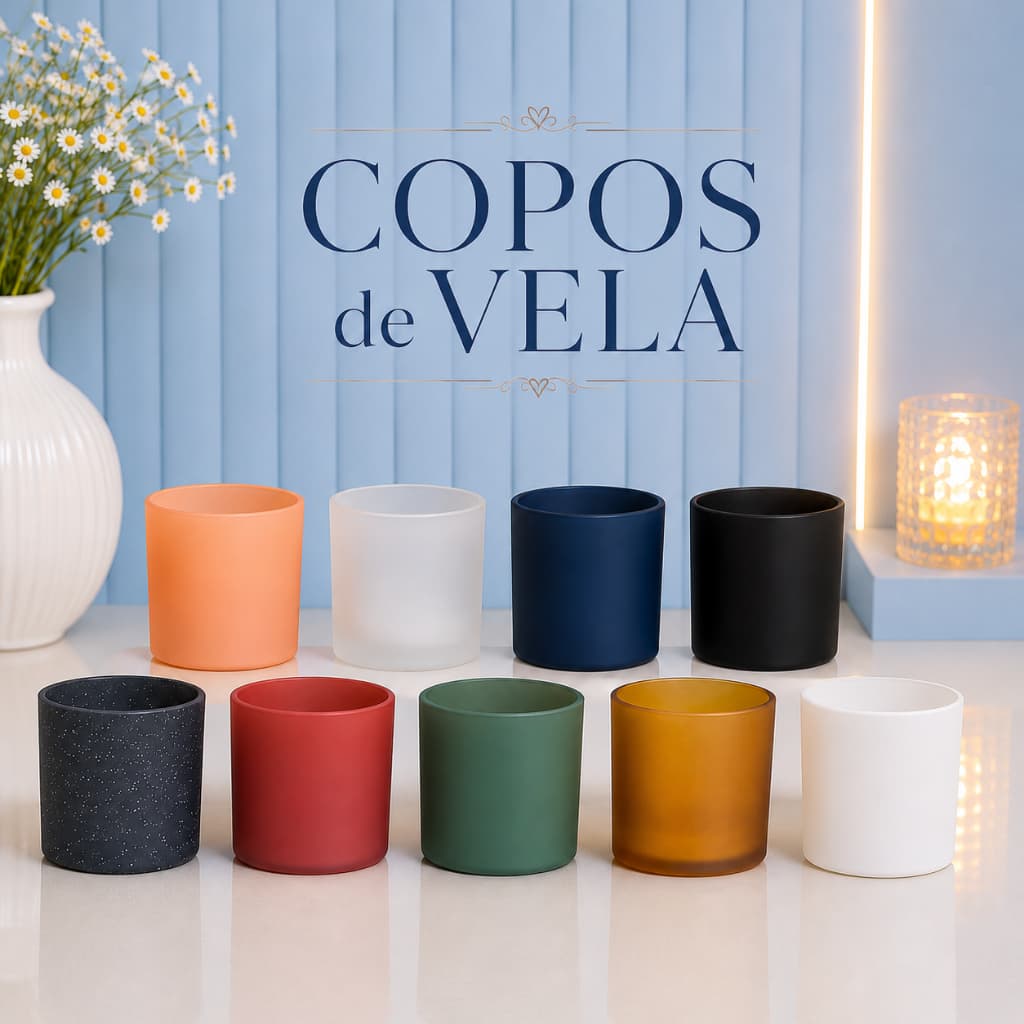 Copo Para velas/ 250ml Fosco Diversas cores