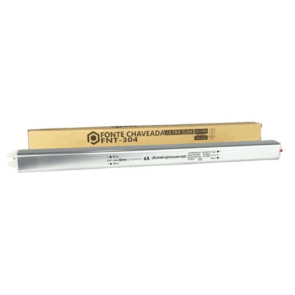 Fonte Chaveada Ultra Slim 12v 4a 48w Ip20 Pci Eletroparts