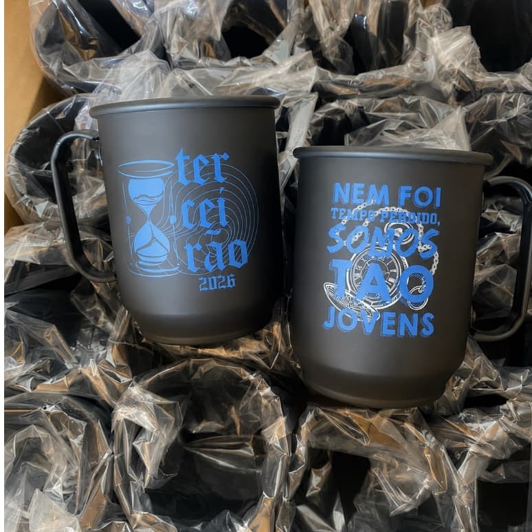 Caneca Terceirão 2026 Preta Personalizada | Arte Exclusiva
