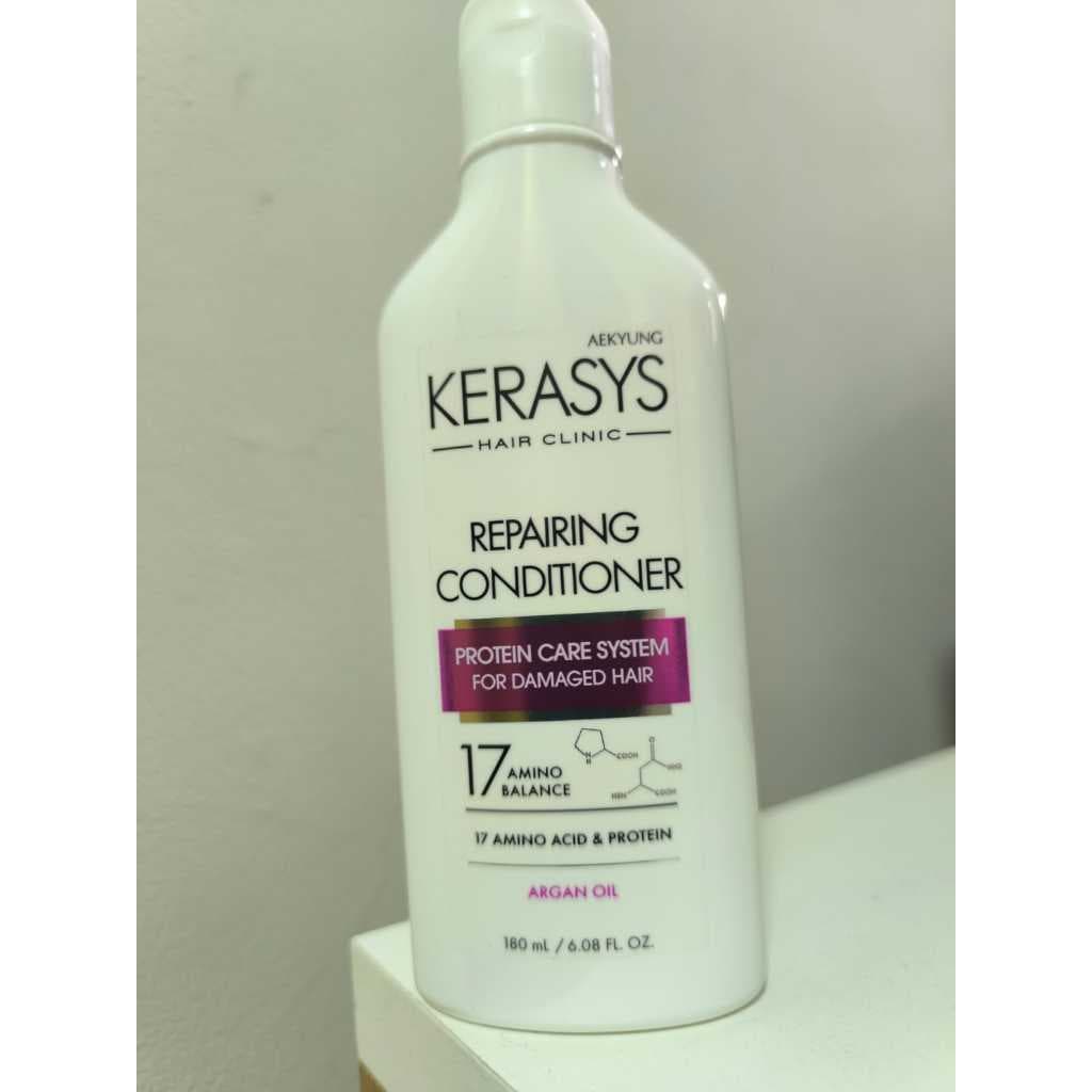 Condicionador Kerasys Repairing 180ml – Reparação Intensa, Brilho e Proteção UV ARGAN OIL