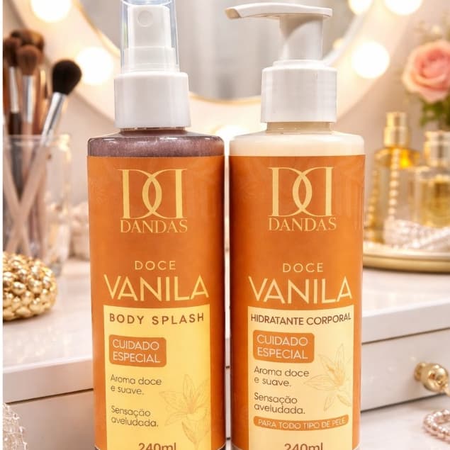 Kit body splash + hidratante 240ml Dandas