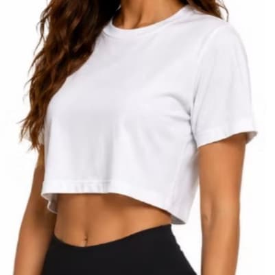 Kit 2 Cropped Fitness Feminino para Academia – Algodão Macio, Leve e Respirável