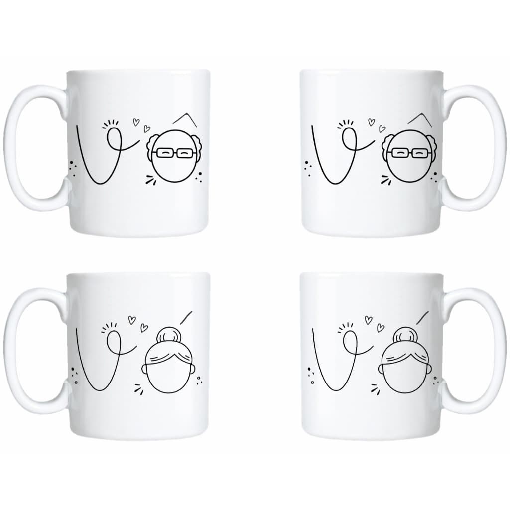 Caneca de Cerâmica Personalizada Vô Vó 325 mL Presente Personalizado - Escolha a Sua