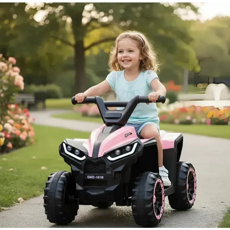 Mini Jipe Off-Road Quadriciclo Elétrico Infantil Moto Bateria 12v Farol