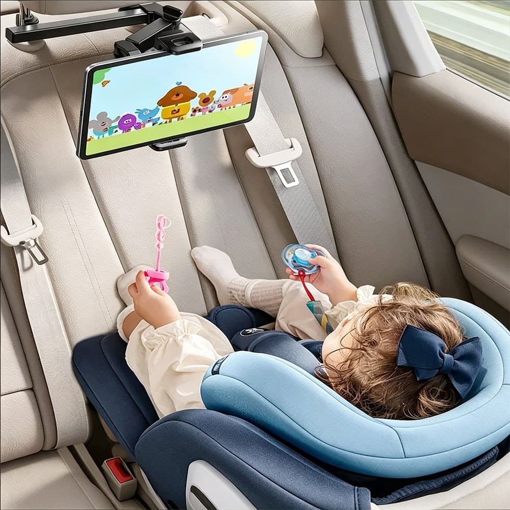 Suporte Veicular Encosto de Banco P / Telescópica Traseira Do Carro Travesseiro Suporte Telefone Tablet