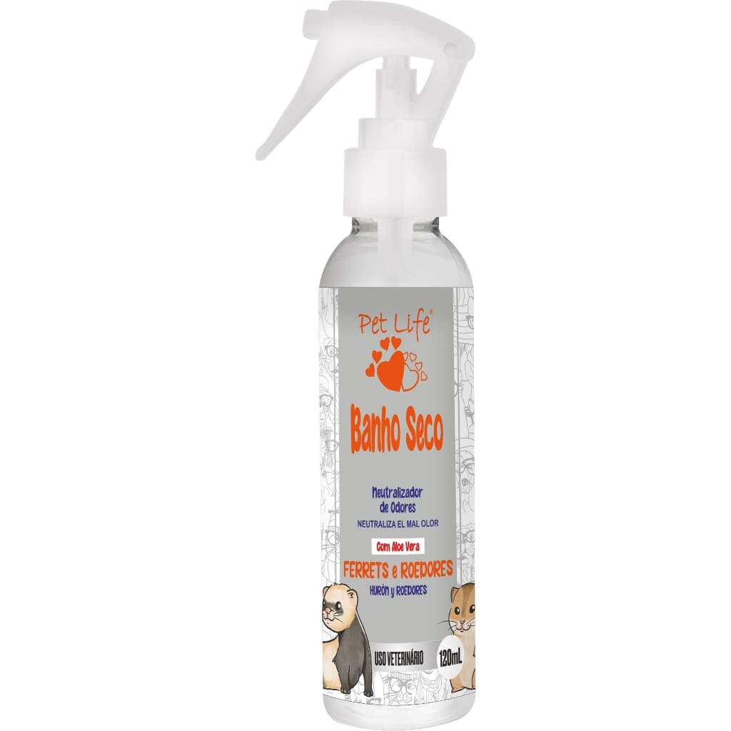 Banho Seco Ferrets Coelhos e Roedores Pet Life 120 mL