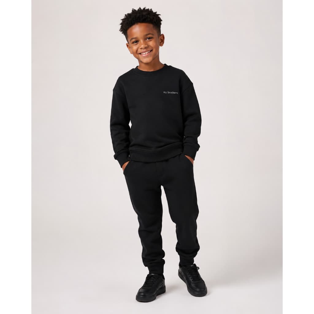 Conjunto Moleton Infantil My Brothers Estiloso E confortavel Calça Jogger Quentinho Pronto Para o Frio