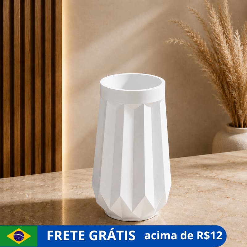 Vaso Decorativo em Gesso para Vaso de Plantas Suculentas e Cactos Decoração Sala Pequena Mesas