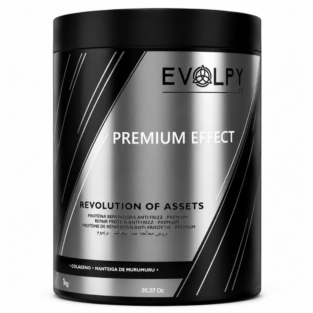 BTX CREME REDUTOR DE VOLUME | PREMIUM EFFECT 1KG - EVOLPY LISS | CONTROLE DE FRIZZ E BRILHO INTENSO