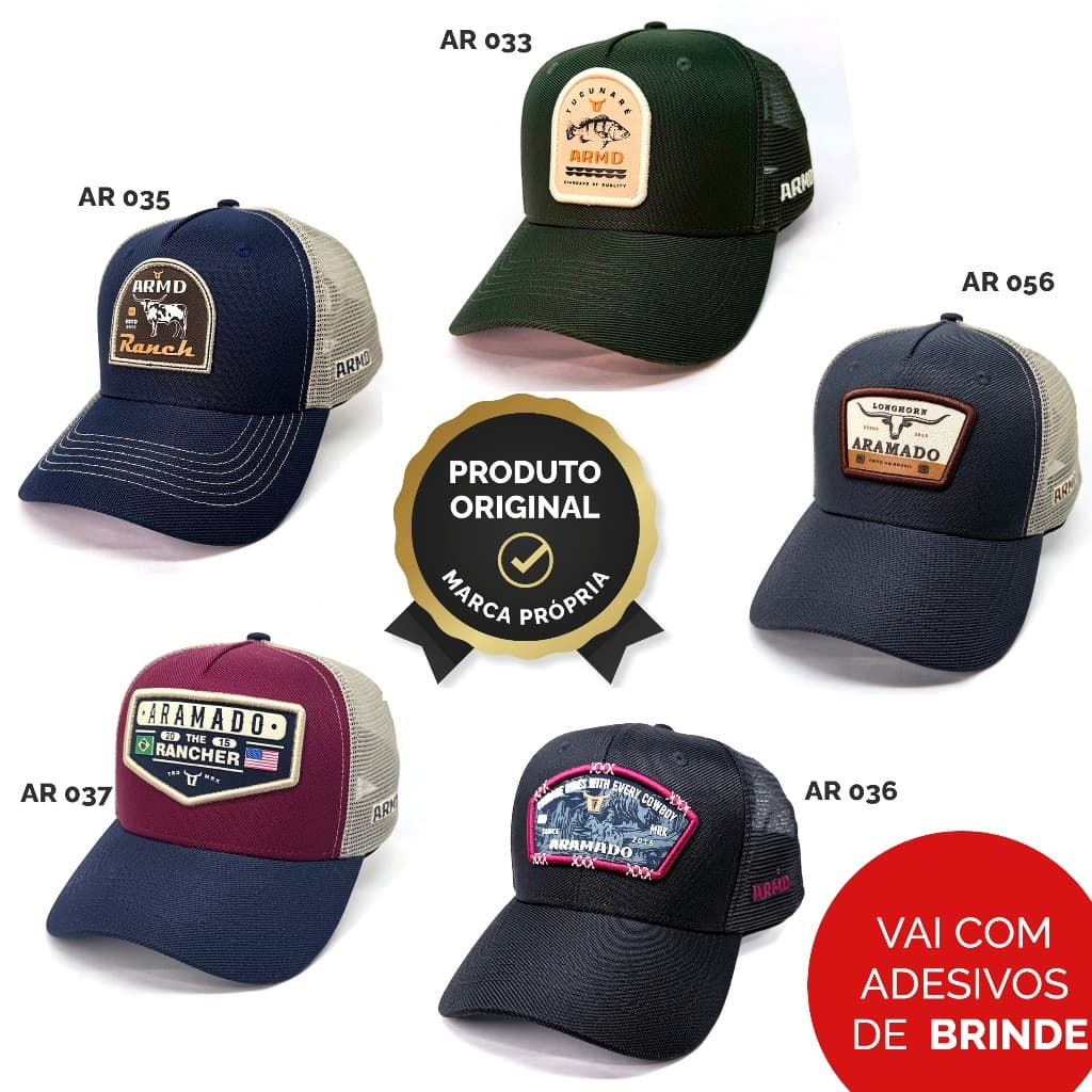 Boné Country ARAMADO Aplique Bordado Premium | NOVIDADE COUNTRY ENVIO IMEDIATO