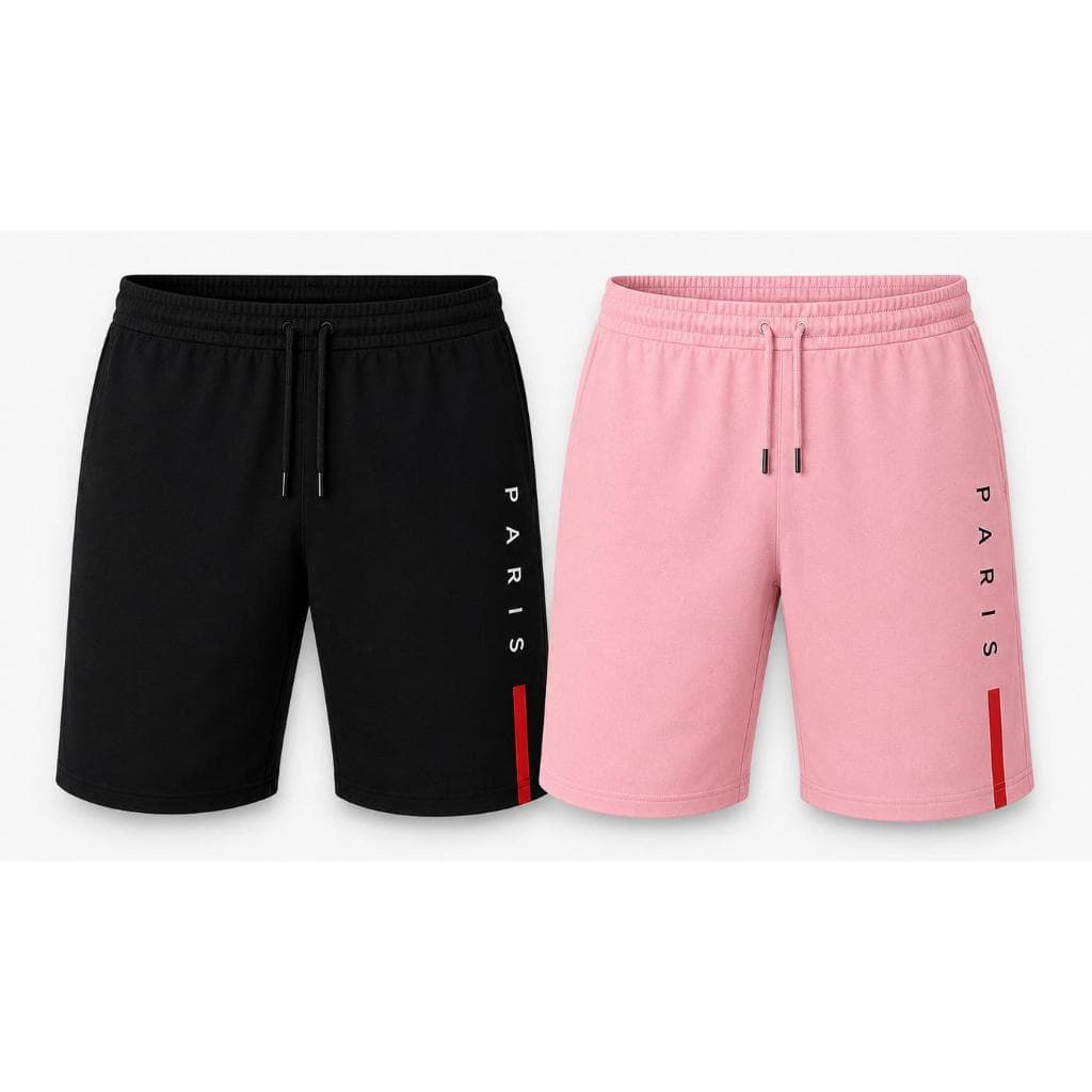 Kit 2 Bermudas Masculinas Paris Algodão Qualidade Casual