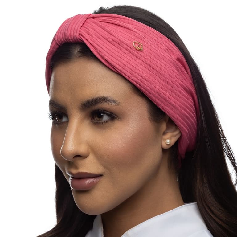 Faixa Turbante 2 em 1 em Malha Canelada | Touca e Faixa de Cabelo