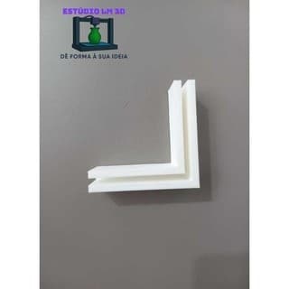 KIT com 2 cantoneiras em L 9mm ideal para união de placas em MDF para estúdio fotográfico (KIT com 2)