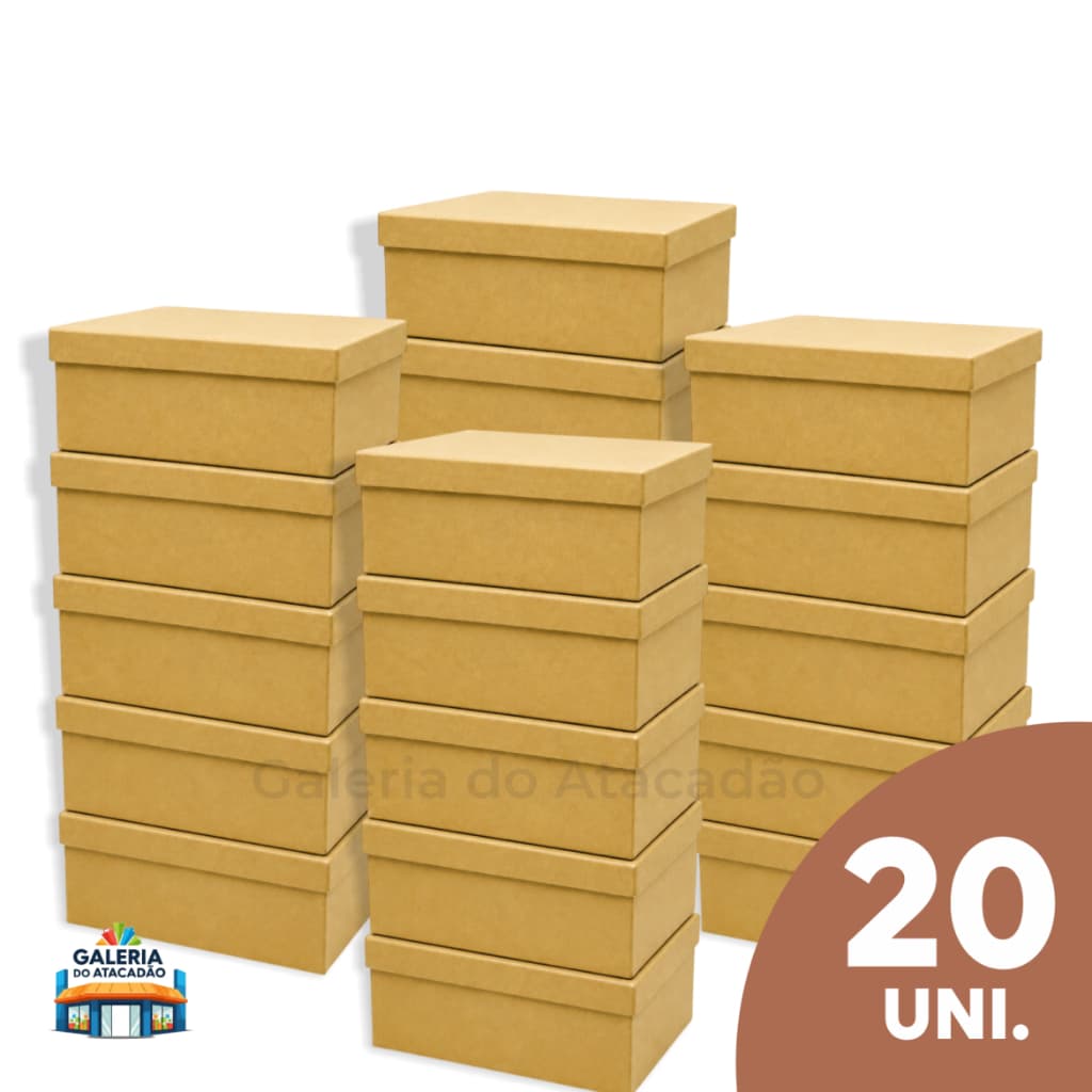 20 Caixas MDF GRANDE e ALTA 20x15x10 Personalizar Artesanato Convite Lembrancinha Decoração Caixinha de MDF