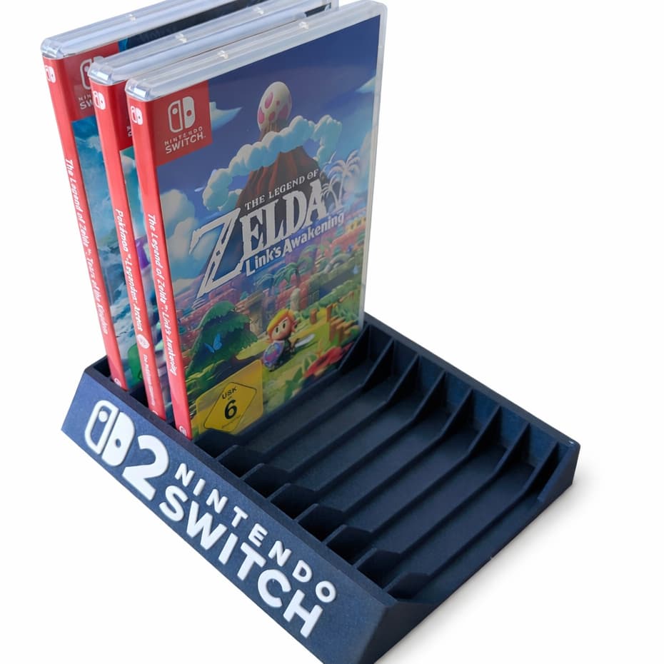 Suporte Para Jogos Nintendo Switch 2 Suporte Organizador para 12 Cartuchos Fácil Acesso Proteção