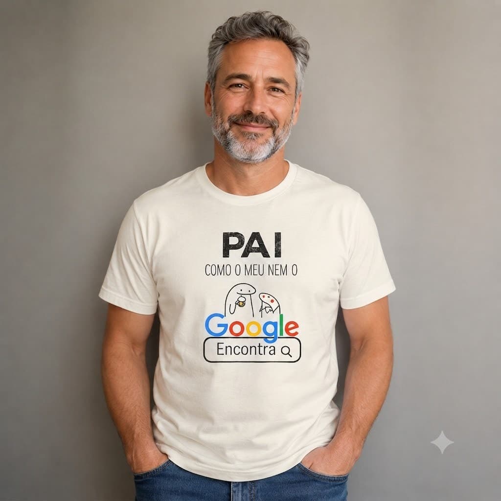 Camiseta Dia Dos Pais Flork O Melhor Presente Para O Seu Herói - Algodão PremiumPresente Dia Dos Pais Camiseta