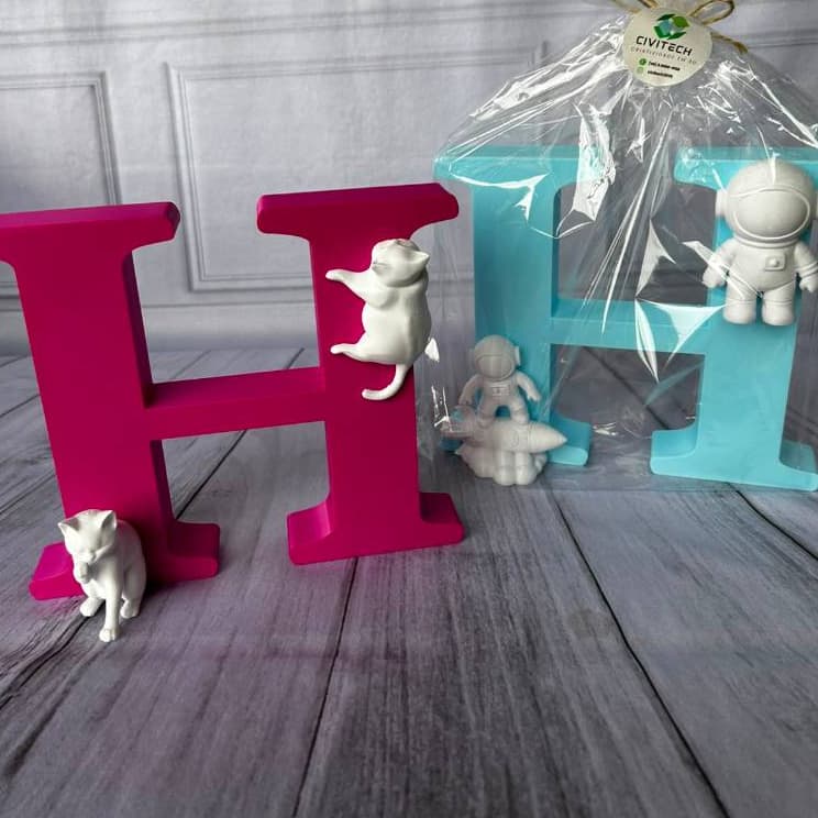Letra Decorativa Personalizada com Tema à Escolha – 18x20 cm