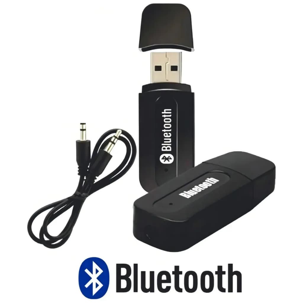 Receptor Bluetooth P2 USB Eletromex EL-1831 Adaptador Áudio Som Automotivo Caixa de Som
