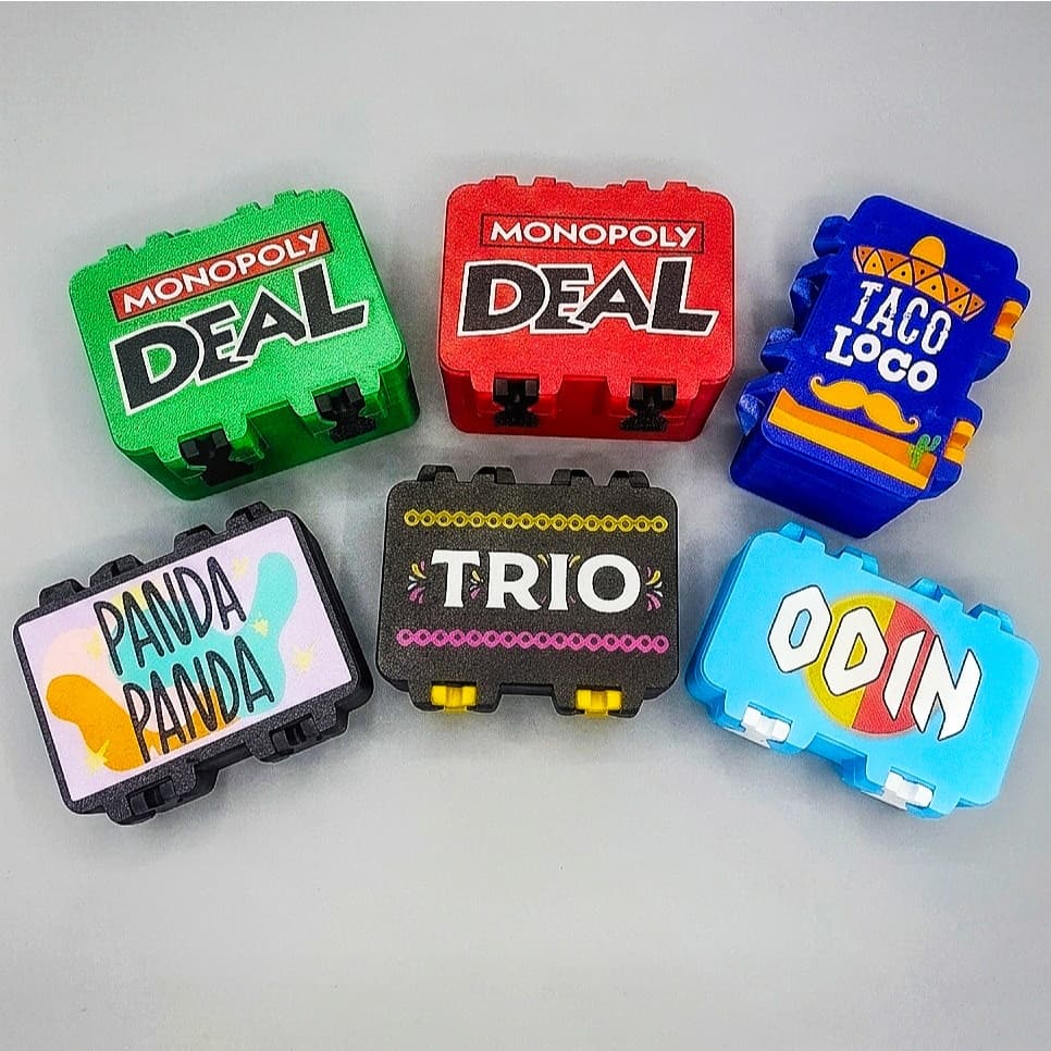 PORTA CARTAS|CAIXA ORGANIZADORA JOGO TRIO-PANDA PANDA-TACO-ODIN-MONOPOLY DEAL  (COM OU SEM SLEEVE)