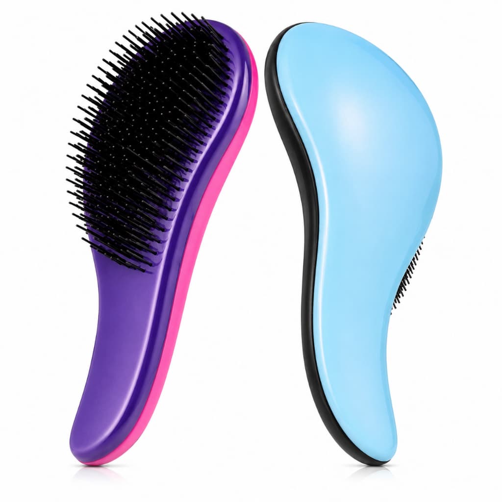 Escova Mágica Desembaraçadora, Alisa, Anti-Frizz, Dentes Flexíveis Cor Sortida