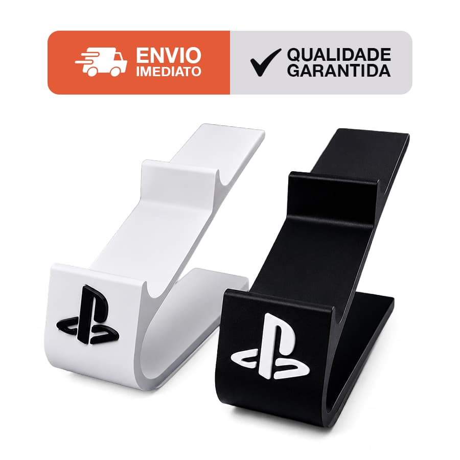 Suporte Duplo para Controle PS5/PS4 | Base Organizador para 2 Controles