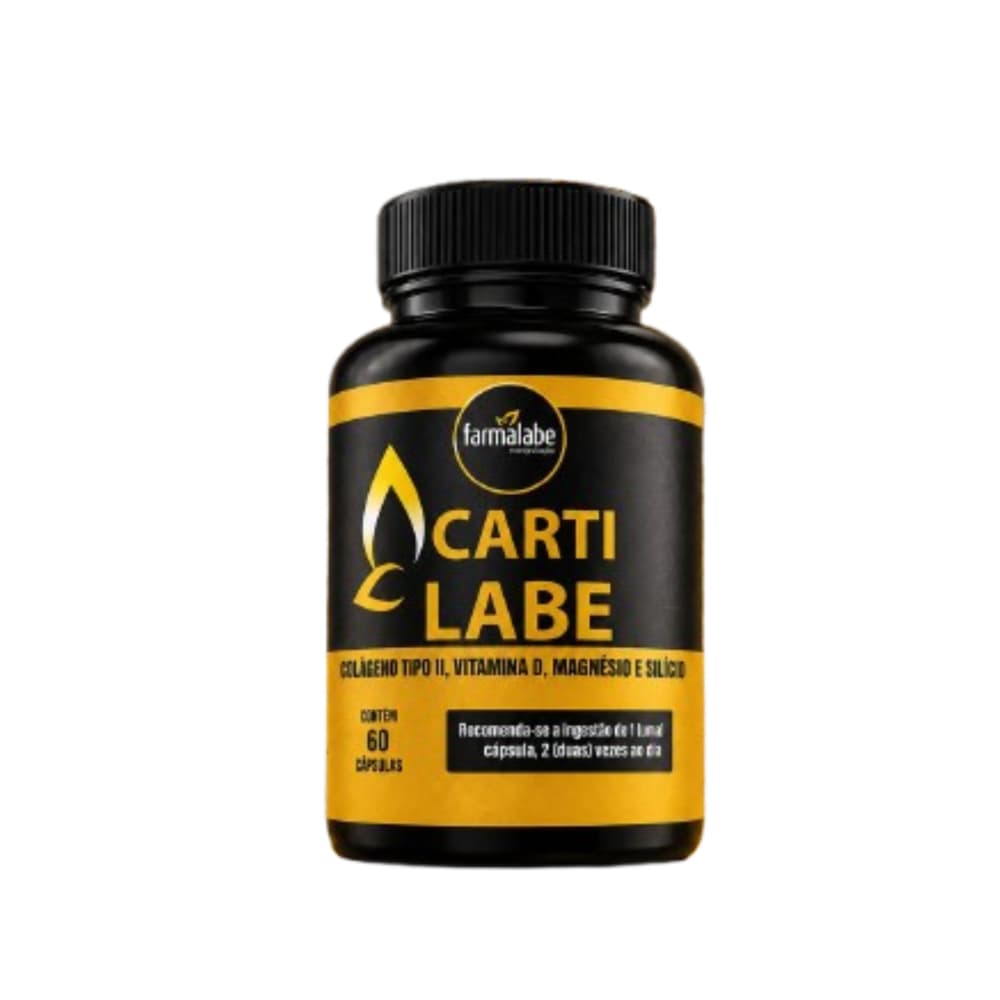 Cúrcuma + Colágeno Tipo 2 + Magnésio 60 Cápsulas - Cartilabe