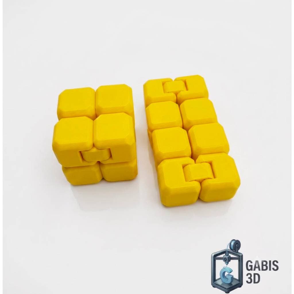 Cubo Infinito Antiestresse | Cube Fidget Toy | Dobrável e Relaxante | Impresso em 3D