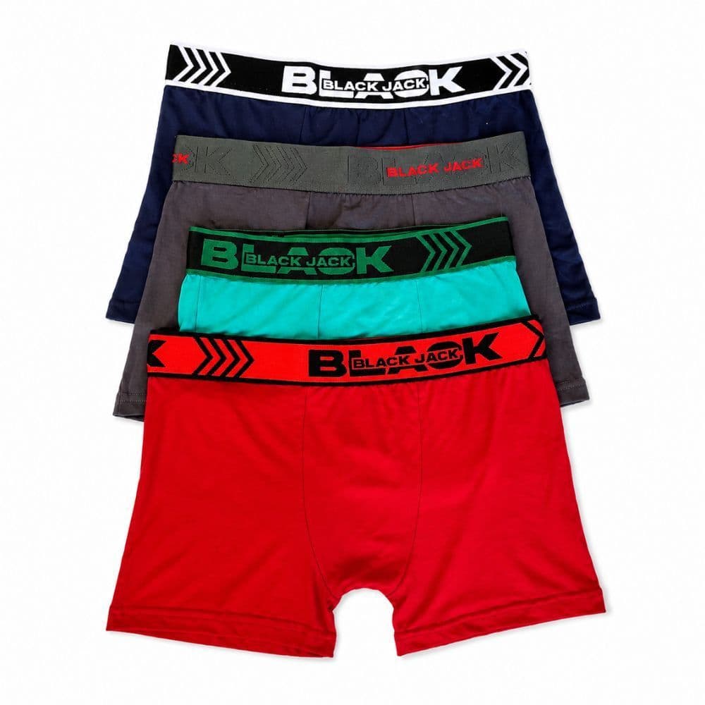 Kit 5 Cueca Boxer Suede Black Forro 100% Algodão Conforto Dia a Dia Moda Intima Elastico Reforçado