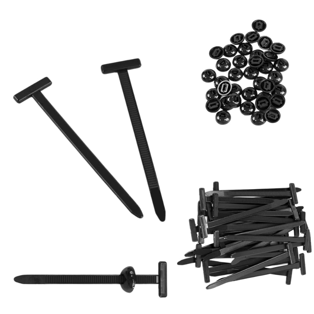 KIT 50/100/150 Abraçadeira Fivela Nylon Enforca Gato Tipo T Cintas Plásticas Travamento Presilha de Parachoque Carro