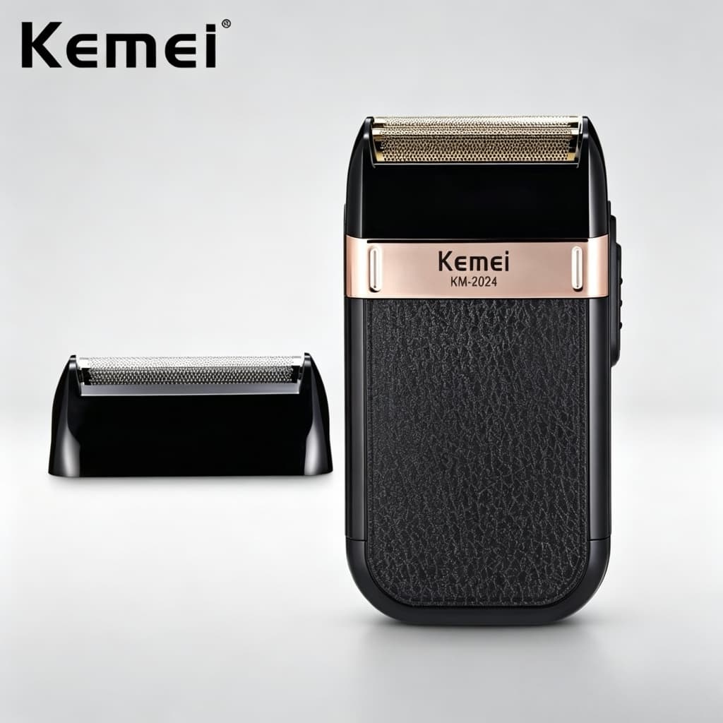 Kemei KM-2024 Maquininha Shaver Maquina de Finalização Bivolt Recarregável OBS: Não é para Cortar.