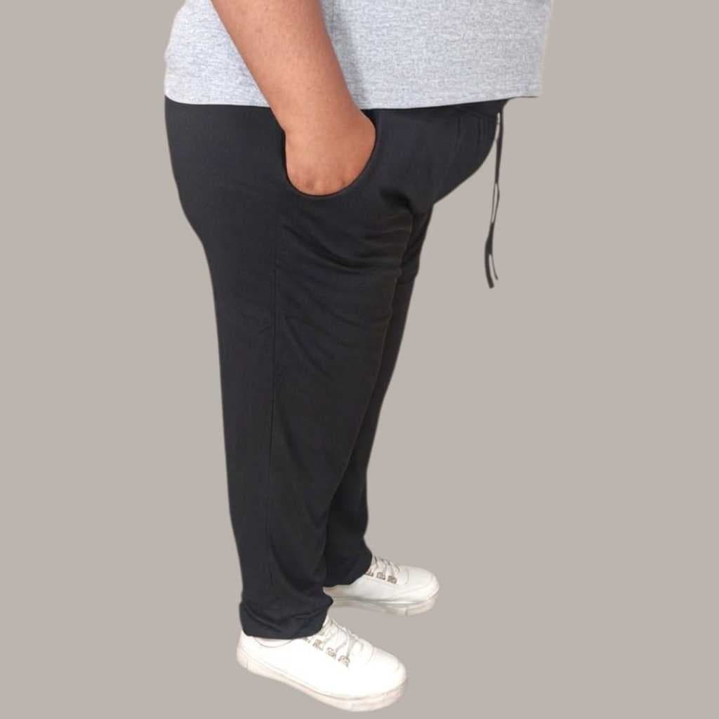 Calça Basica Plus Size Em Tecido Visco Lycra | Cintura Com Elastico Embutido