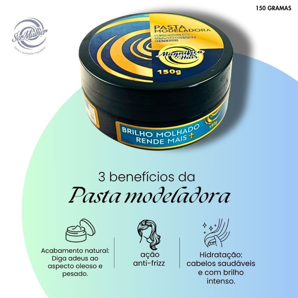 Pasta Modeladora Baby Hair Transparente Controle Anti Frizz Brilho Intenso-Pasta Modeladora-150G-Ser Mulher Hair