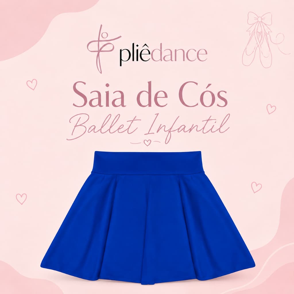 Saia de Cós Ballet Colorida Infantil Atacado