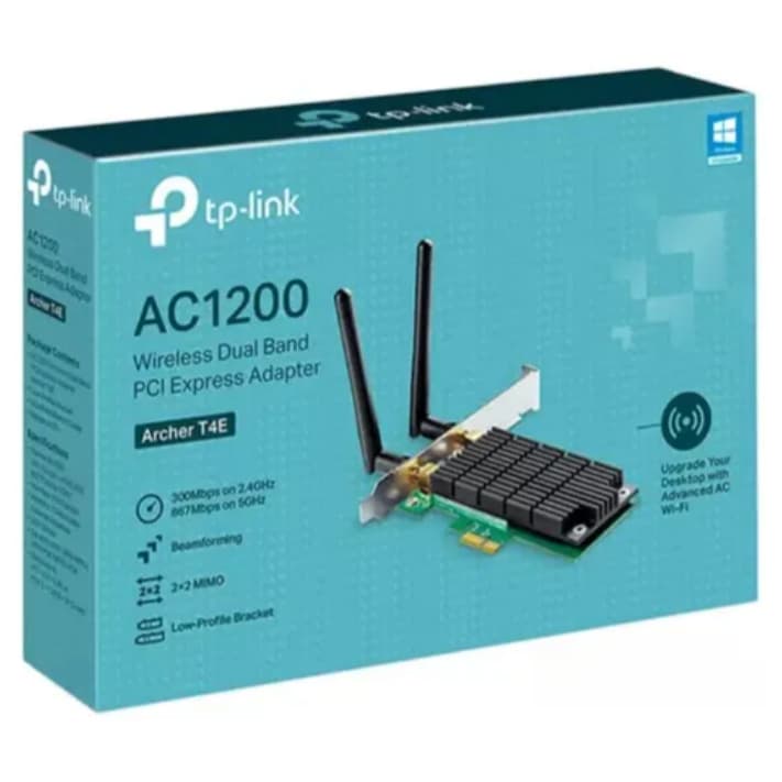 Placa de Rede Wireless e Bluetooth PCI-E TP-Link T4E AC1200 Dual Band