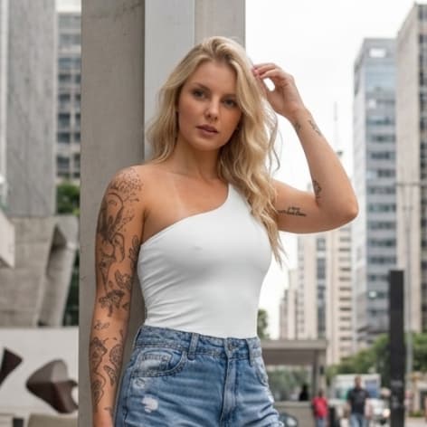 Body Feminino Manga Nula Suplex Tendência Verão Moda Blogueira Confortável e Estiloso Peça Versátil