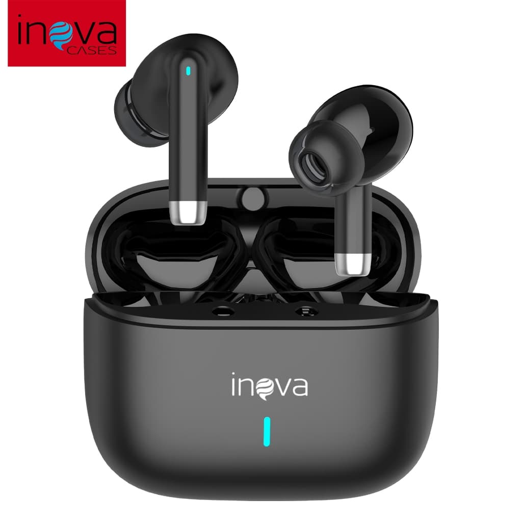 Inova Fone De Ouvido Sem Fio Bluetooth TWS 5.3 Com Cancelamento De Ruído E Longa Duração De Bateria IPX5 à Prova d'Água