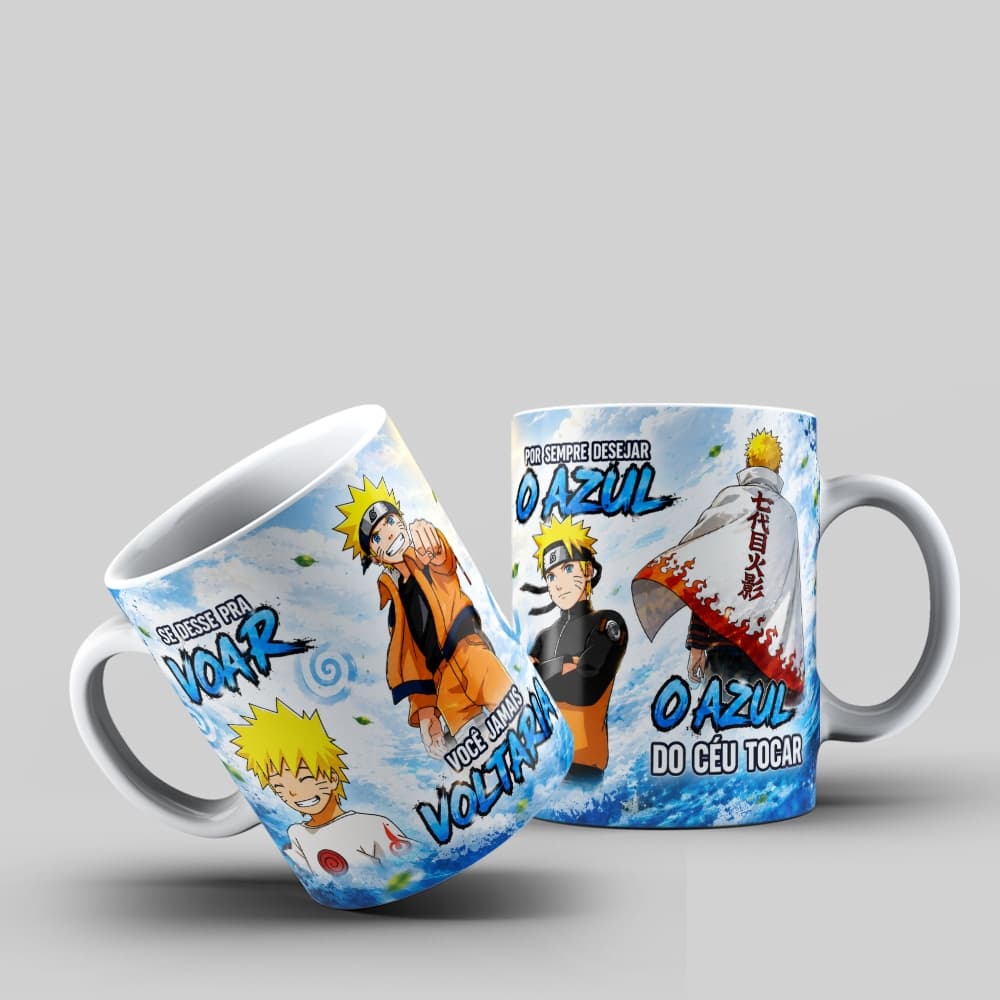 Caneca Naruto Blue Bird Frase Musicas Anime Top