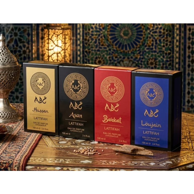 Kit 04 Perfumes Árabes Masculinos 100 Ml ABC Lattifah
