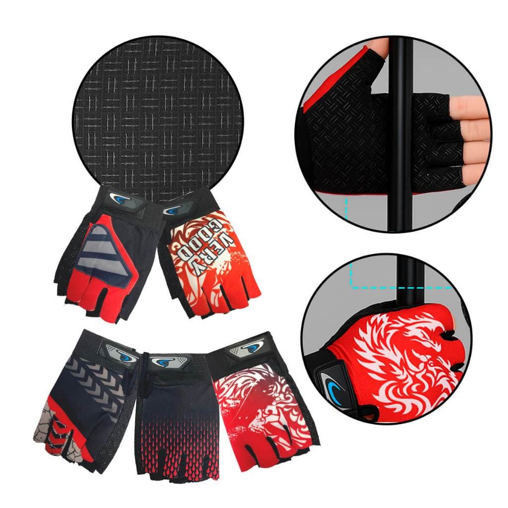 Luva Para Esportes Antiderrapante - Vermelho