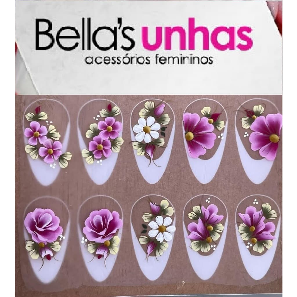 144 Adesivos Artesanais para Unhas com joias strass e pedrarias para unhas