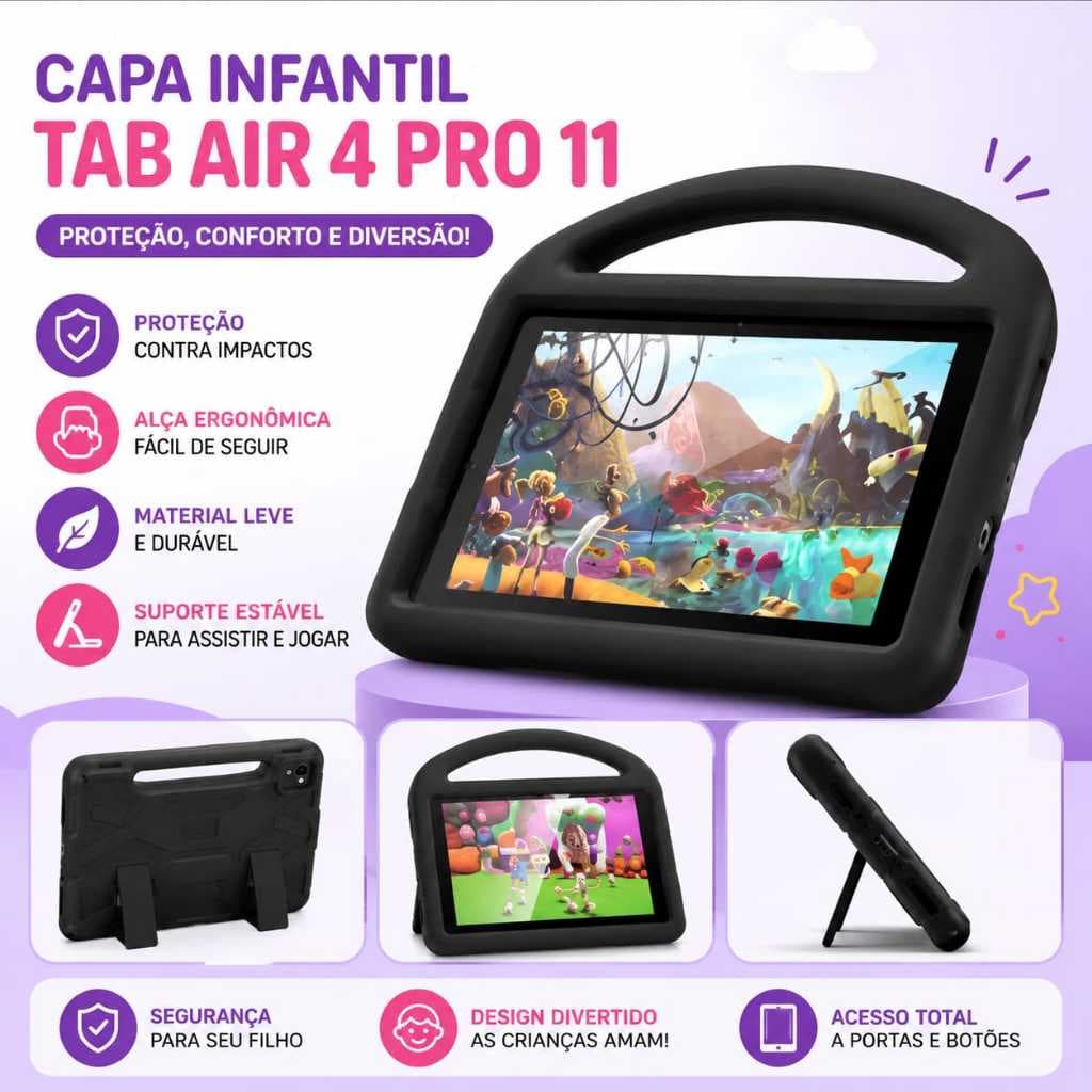 Capa Infantil Tablet Tab Air4 Pro 11