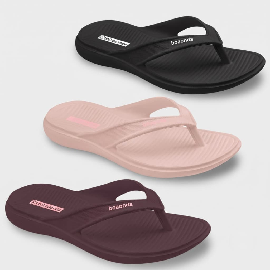 Chinelo Feminino Nuvem Ortopédico Mobi BoaOnda Anatomico Fascite Plantar Esporão