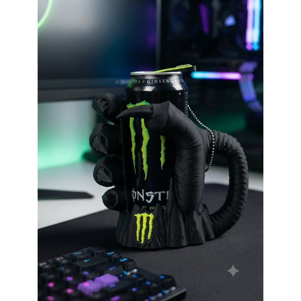Suporte Porta-Lata Premium Monster (500ml) – Ajuste Preciso para sua Dose de Energia