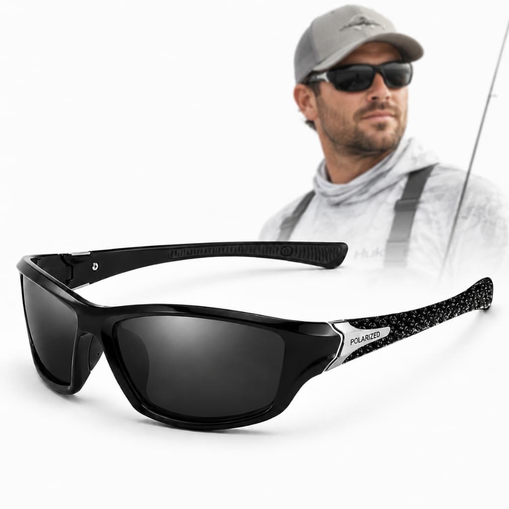 Óculos Masculino Polarizado Uv400 Esportivo Para Pesca