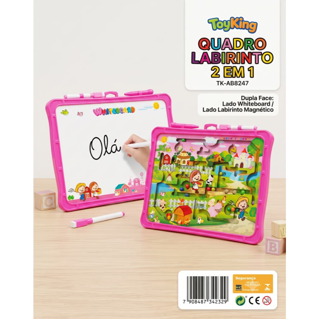 Labirinto Magnético educativo quadro de desenho lousa mágica