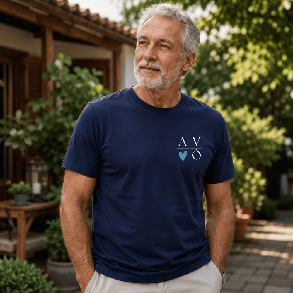 Camiseta Masculina Presente Dia dos Pais Camisa Pai Básica Blusa Presente Avo Confortável Algodão