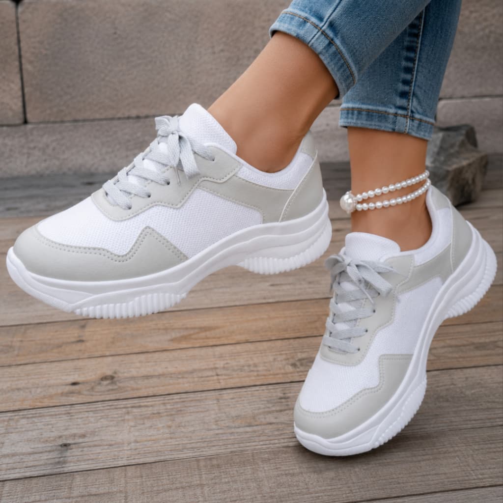 Tênis Feminino Casual Chunky Plataforma Confortável e Leve - Tamanhos 34 ao 39