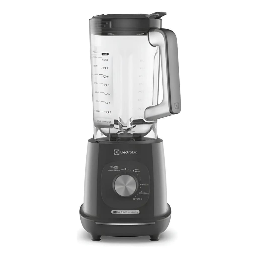 Liquidificador Electrolux 1500W de Potência com 3.2 Litros de Capacidade 15 Velocidades 6 Lâmina